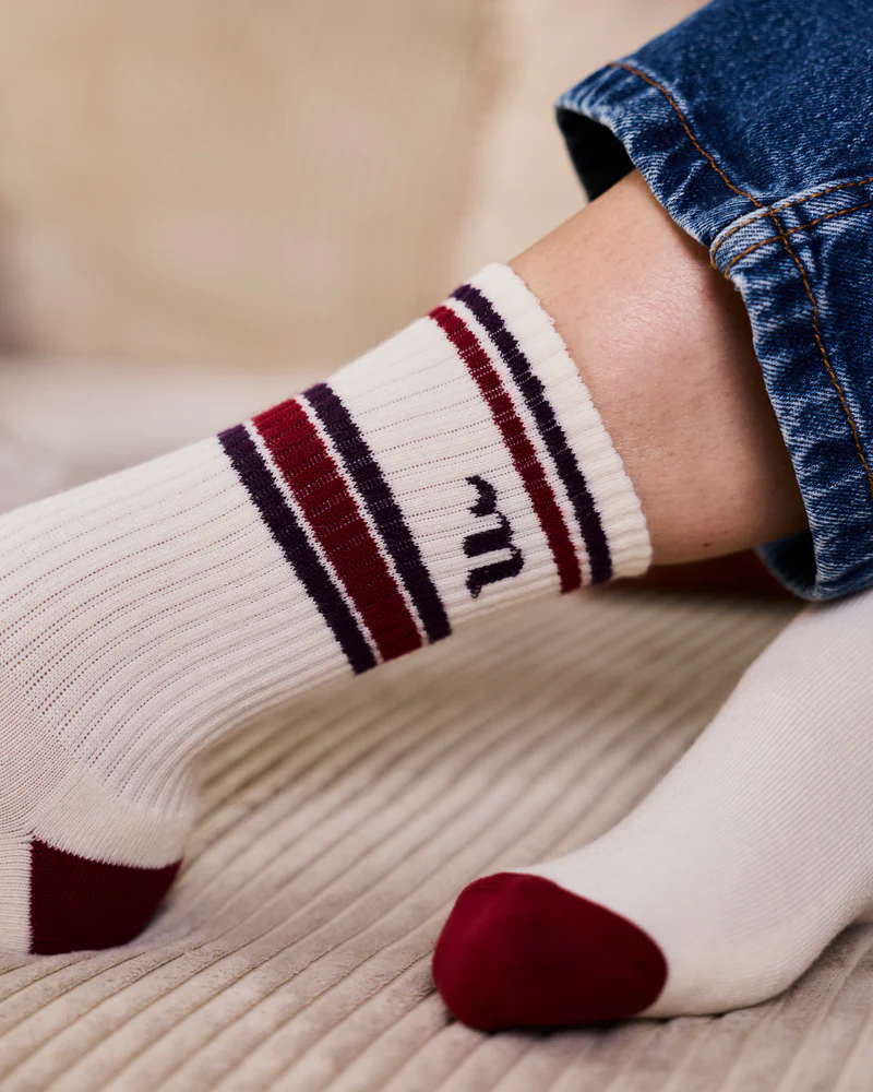 Chaussettes Minuit Bordeaux - Image 3