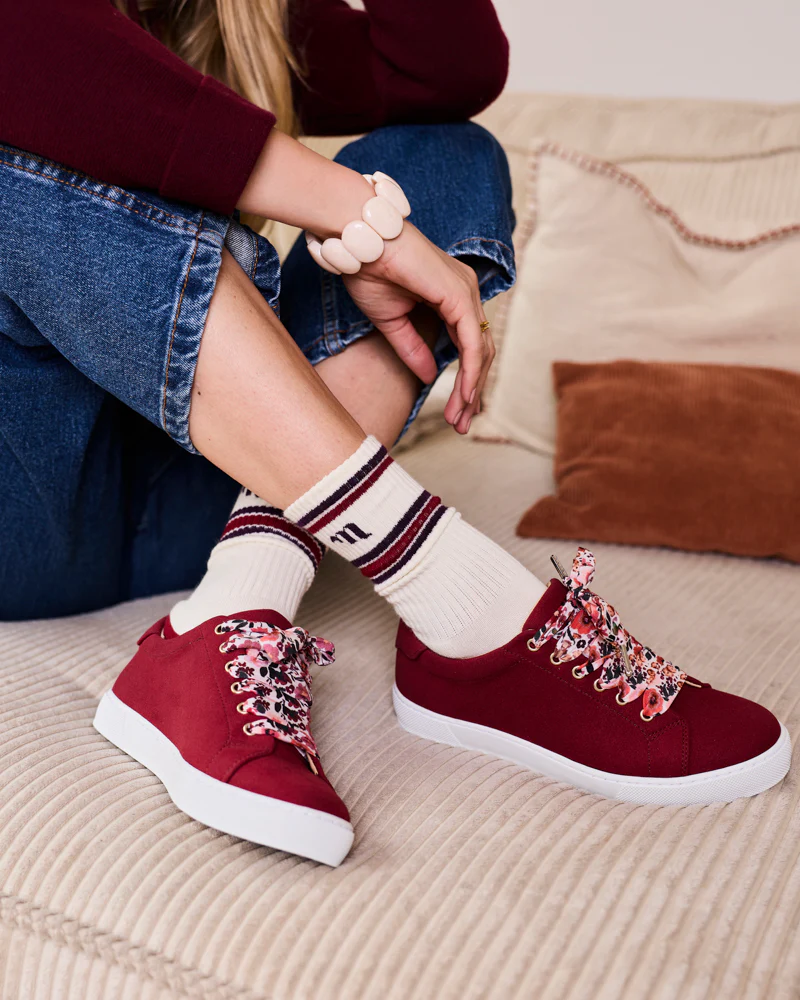 Chaussettes Minuit Bordeaux - Image 4